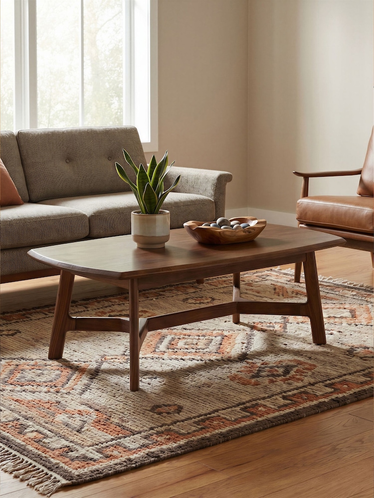 Barker and Stonehouse Brown Cresta Acacia Wood Coffee Table - Image 1 of 7 Barker and Stonehouse Brown Cresta Acacia Wood Coffee Table - Image 1 of 7