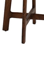 Barker and Stonehouse Brown Cresta Round Acacia Side Table - Image 5 of 7
