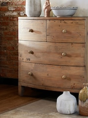 Barker and Stonehouse Brown Lewes 4 Drawer Reclaimed Wood Chest - Image 1 of 6