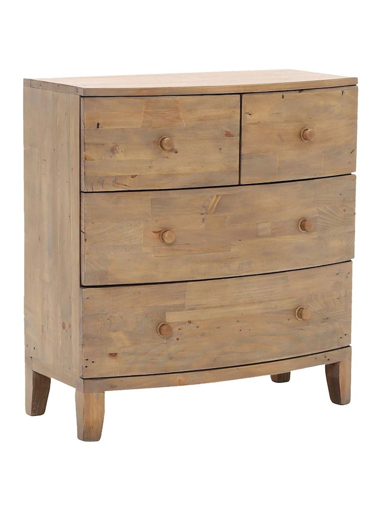 Barker and Stonehouse Brown Lewes 4 Drawer Reclaimed Wood Chest - Image 2 of 6