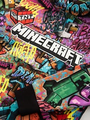 Black/Green Minecraft Graffiti Hoodie (3-16yrs) - Image 3 of 3