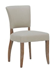 Barker and Stonehouse White Otto Fabric Dining Chair - Image 3 of 8