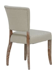 Barker and Stonehouse White Otto Fabric Dining Chair - Image 5 of 8