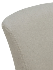 Barker and Stonehouse White Otto Fabric Dining Chair - Image 6 of 8