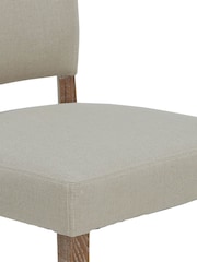 Barker and Stonehouse White Otto Fabric Dining Chair - Image 7 of 8