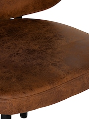 Barker and Stonehouse Tan Elodie Curved Fabric Dining Chair - Image 7 of 7
