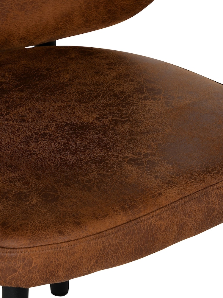 Barker and Stonehouse Tan Elodie Curved Fabric Dining Chair - Image 7 of 7 Barker and Stonehouse Tan Elodie Curved Fabric Dining Chair - Image 7 of 7