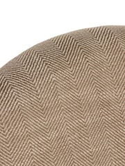 Barker and Stonehouse Herringbone Maurice Fabric Dining Chair With Leather Handle - Image 8 of 9