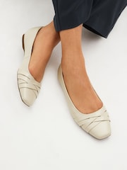 Bone Forever Comfort® Leather Square Toe Ballerina Shoes - Image 1 of 8