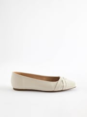 Bone Forever Comfort® Leather Square Toe Ballerina Shoes - Image 3 of 8