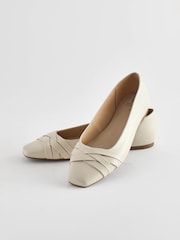 Bone Forever Comfort® Leather Square Toe Ballerina Shoes - Image 5 of 8