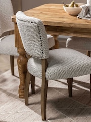 Barker and Stonehouse Cream Otto Fabric Dining Chair - Image 1 of 9