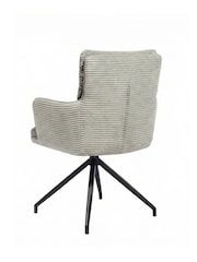 Barker and Stonehouse Grey Odine Velvet Swivel Dining Chair - Image 6 of 6