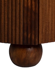 Barker and Stonehouse Brown Tasso Fluted Mango Wood Wardrobe - Image 6 of 10