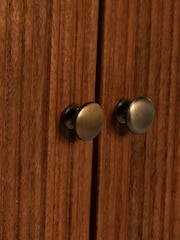 Barker and Stonehouse Brown Tasso Fluted Mango Wood Wardrobe - Image 7 of 10