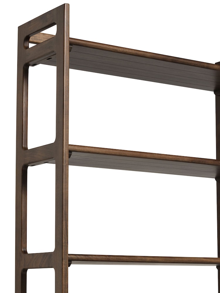 Barker and Stonehouse Brown Cresta 4 Shelf Bookcase With Cabinet - Image 10 of 10