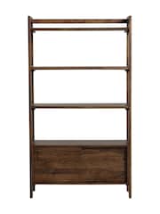 Barker and Stonehouse Brown Cresta 4 Shelf Bookcase With Cabinet - Image 3 of 10