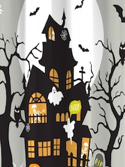 Bedlam Grey Haunted House Glow Eyelet Single Panel Curtains - Image 5 of 5
