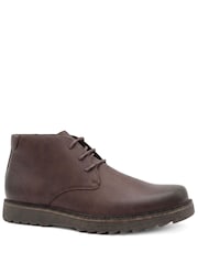 Pavers Brown Wide Fit Lace Up Chukka Boots - Image 2 of 6