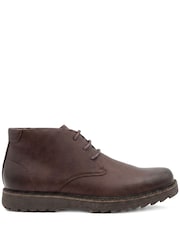 Pavers Brown Wide Fit Lace Up Chukka Boots - Image 4 of 6