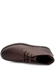 Pavers Brown Wide Fit Lace Up Chukka Boots - Image 5 of 6