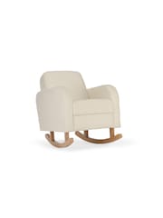 CuddleCo Off-White Mushroom Etta Bouclé Nursing Rocking Chair - Image 5 of 7