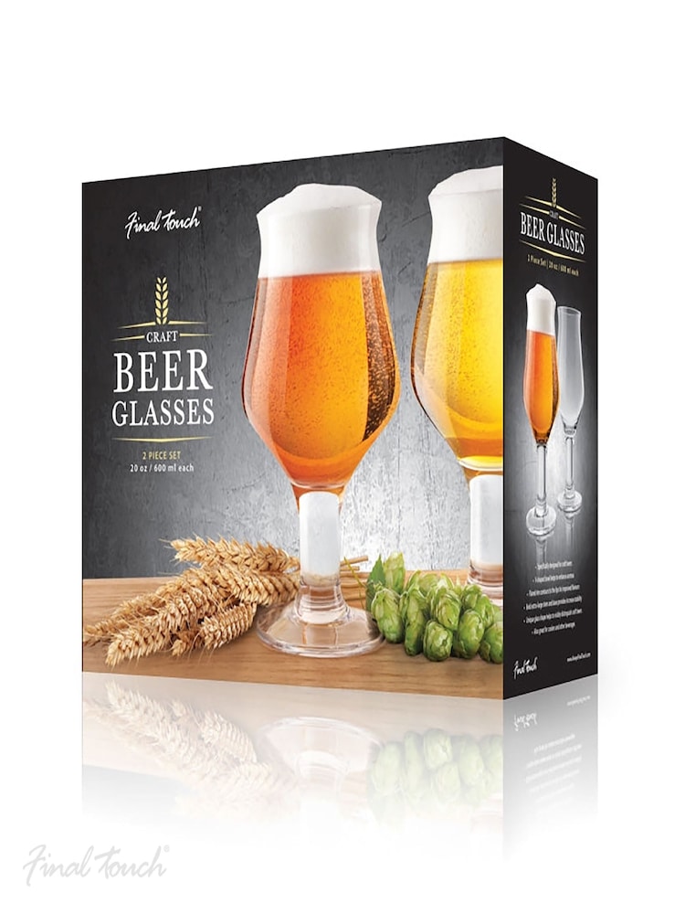 Jeray Clear Final Touch Craft Beer Glasses - Image 3 of 3