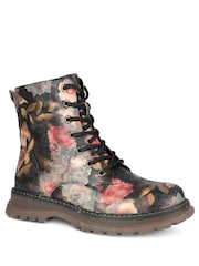 Pavers Black Fashionable Lace Up Ankle Boots - Image 2 of 7