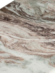 Barker and Stonehouse Brown Cresta Marble Top TV Unit - Image 4 of 7