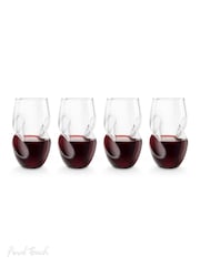 Jeray Clear Final Touch Set of 4 Conundrum Red Wine Glasses - Image 2 of 4