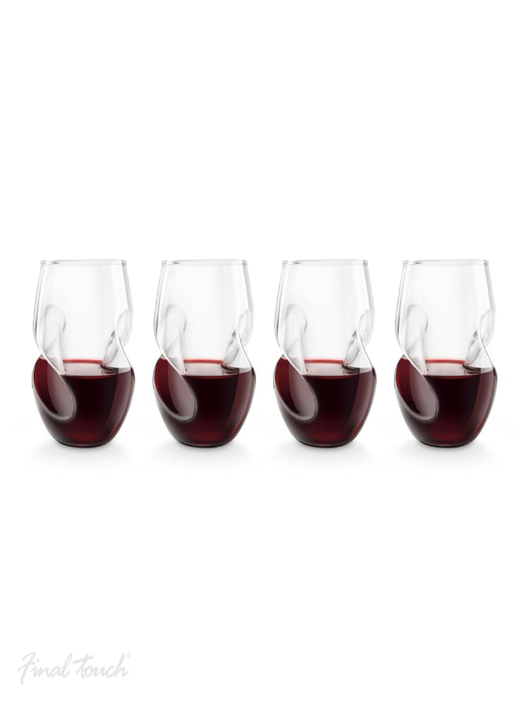 Jeray Clear Final Touch Set of 4 Conundrum Red Wine Glasses - Image 2 of 4 Jeray Clear Final Touch Set of 4 Conundrum Red Wine Glasses - Image 2 of 4