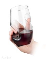 Jeray Clear Final Touch Set of 4 Conundrum Red Wine Glasses - Image 4 of 4