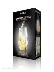 Jeray Clear Final Touch Set of 4 Conundrum White Wine Glasses - Image 1 of 5