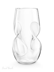Jeray Clear Final Touch Set of 4 Conundrum White Wine Glasses - Image 4 of 5