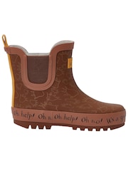 Character Brown The Gruffalo Ankle Wellington Boots - Image 3 of 10