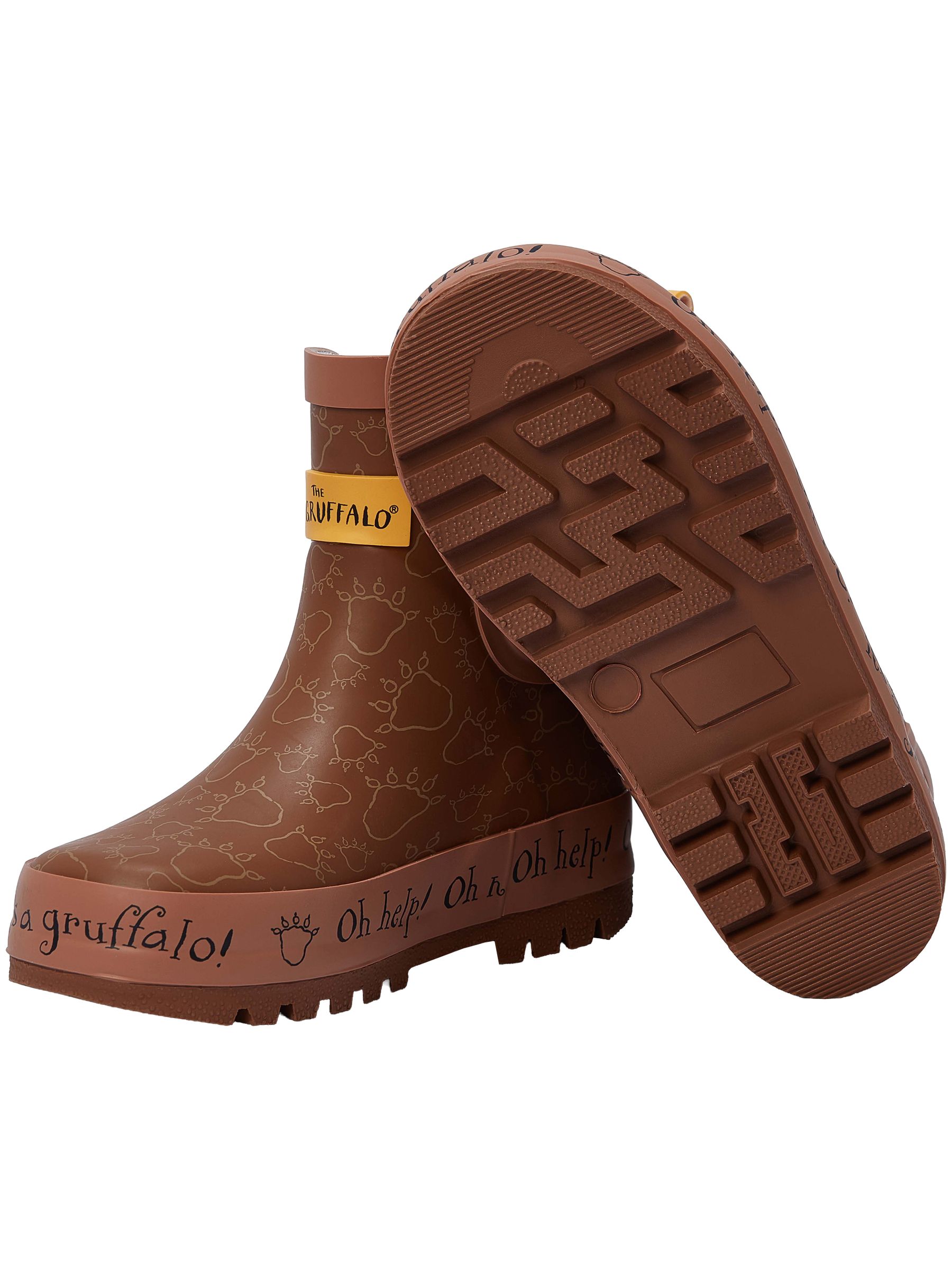 Buy Character Brown The Gruffalo Ankle Wellington Boots from Next Belgium