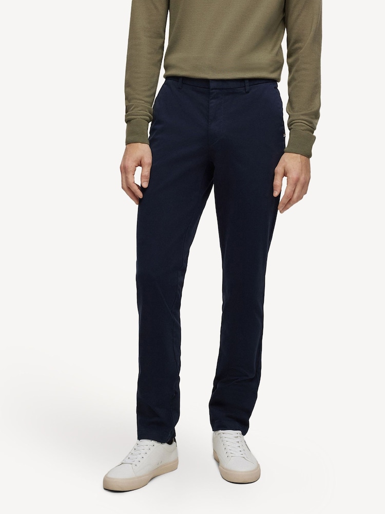 BOSS Blue Slim Fit Stretch Cotton Gabardine Chinos - Image 1 of 6 BOSS Blue Slim Fit Stretch Cotton Gabardine Chinos - Image 1 of 6