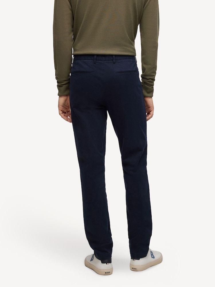 BOSS Blue Slim Fit Stretch Cotton Gabardine Chinos - Image 2 of 6 BOSS Blue Slim Fit Stretch Cotton Gabardine Chinos - Image 2 of 6