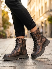 Pavers Brown Fashionable Lace Up Ankle Boots - Image 1 of 7