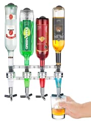 Jeray Silver Final Touch 4 Bottle Wall Mounted Drinks Dispenser - Image 1 of 1