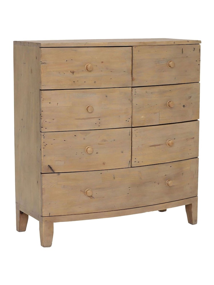 Barker and Stonehouse Brown Lewes 7 Drawer Reclaimed Wood Chest - Image 2 of 2
