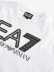 Emporio Armani EA7 Boys Logo Series Black T-Shirt - Image 3 of 3