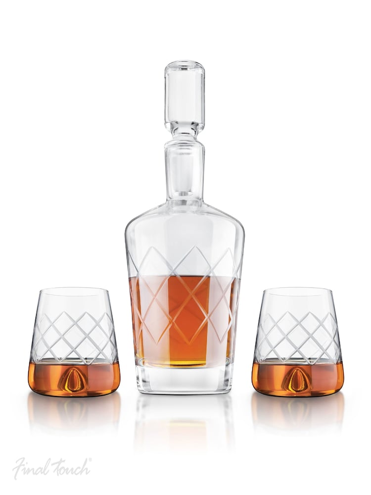 Jeray Clear Final Touch Durashield Whisky Decanter Set - Image 2 of 2
