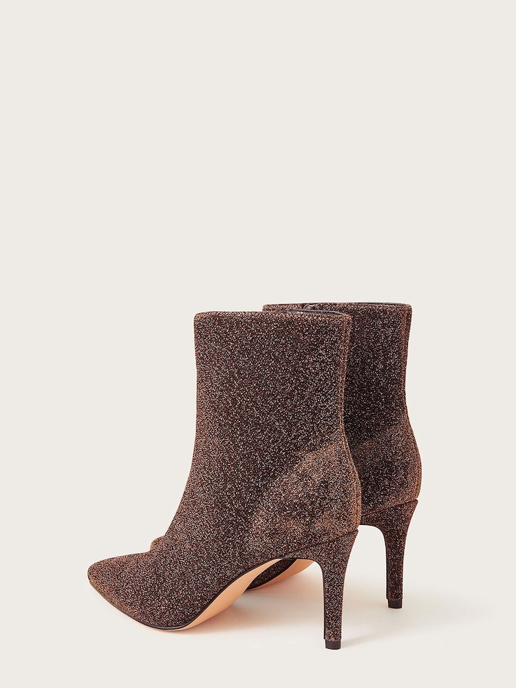 Monsoon Brown Glitter Boots - Image 3 of 3