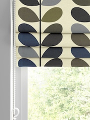 Orla Kiely Green 100% Cotton Multi Stem Made To Measure Roman Blind - Image 2 of 6