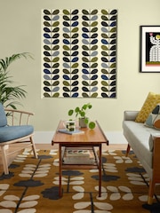 Orla Kiely Green 100% Cotton Multi Stem Made To Measure Roman Blind - Image 5 of 6