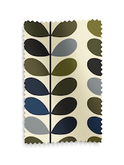 Orla Kiely Green 100% Cotton Multi Stem Made To Measure Roman Blind - Image 6 of 6