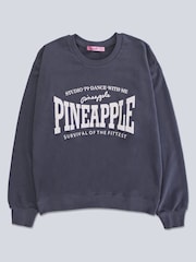 Pineapple Blue Womens Logo Sweatshirt - Image 5 of 5