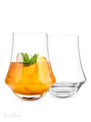 Jeray Clear Final Touch Set of 2 Revolve Spirit Glasses - Image 4 of 6