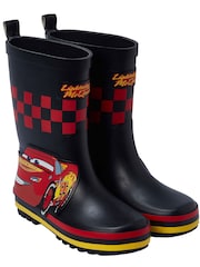 Character Black Disney Cars Lightning Mc Queen Wellies - Image 1 of 10